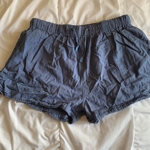 🌵3/$15 🌵 Blue elastic waistband shorts / large
